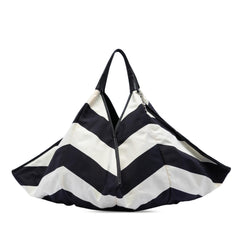 Chanel CC Canvas Stripe Tote