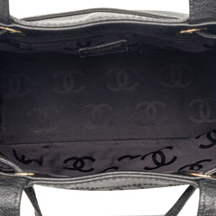 Chanel CC Caviar Drawstring Tote
