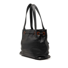 Chanel CC Caviar Drawstring Tote