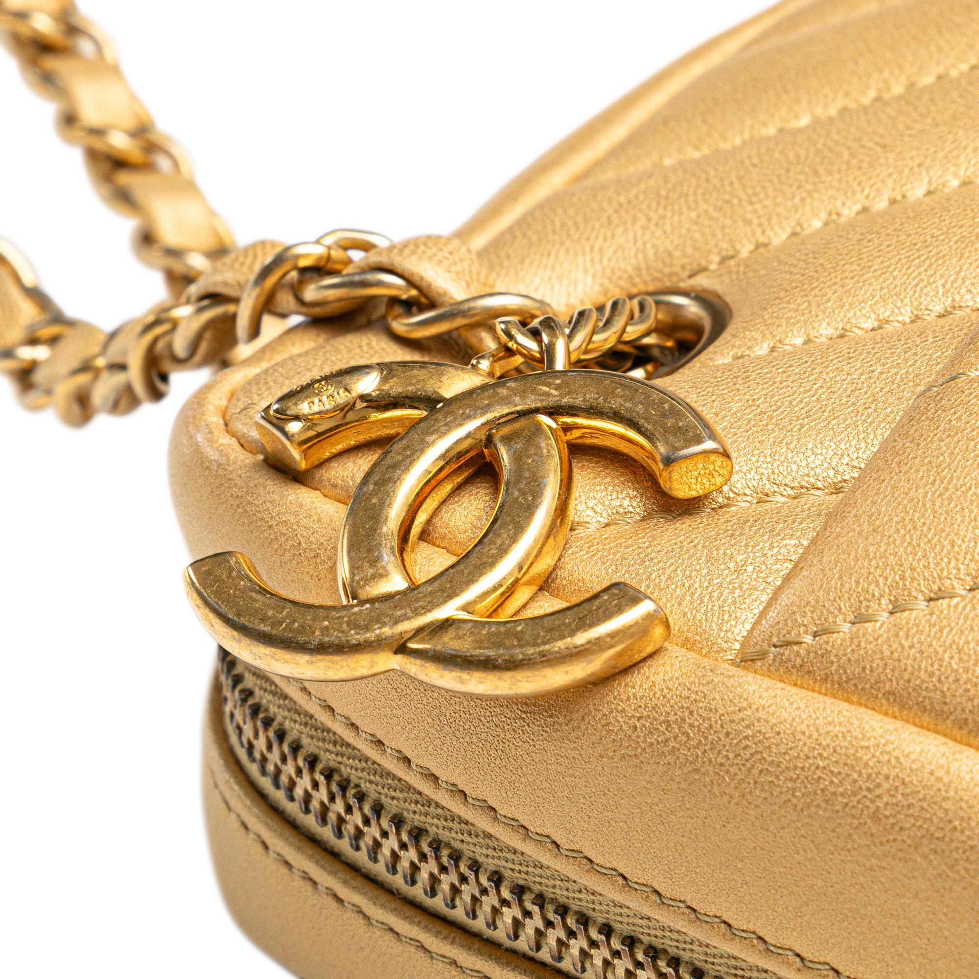 Chanel CC Chevron Lambskin Camera Shoulder Bag
