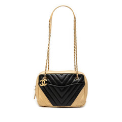 Chanel CC Chevron Lambskin Camera Shoulder Bag