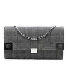 Chanel CC Choco Bar Denim Chain Flap