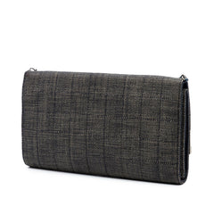 Chanel CC Choco Bar Denim Chain Flap