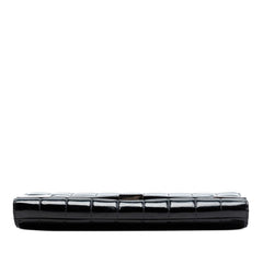 Chanel CC Chocolate Bar Patent Clutch on Chain