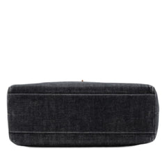 Chanel CC Denim Kelly Top Handle Bag
