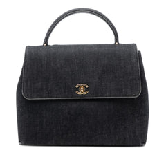Chanel CC Denim Kelly Top Handle Bag