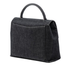 Chanel CC Denim Kelly Top Handle Bag