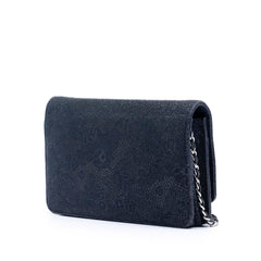 Chanel CC Lace Overlay Goatskin Wallet On Chain