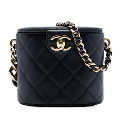 Chanel CC Lambskin Elegant Chain Vanity Case
