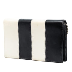 Chanel CC Lambskin Embroidered Clutch With Chain