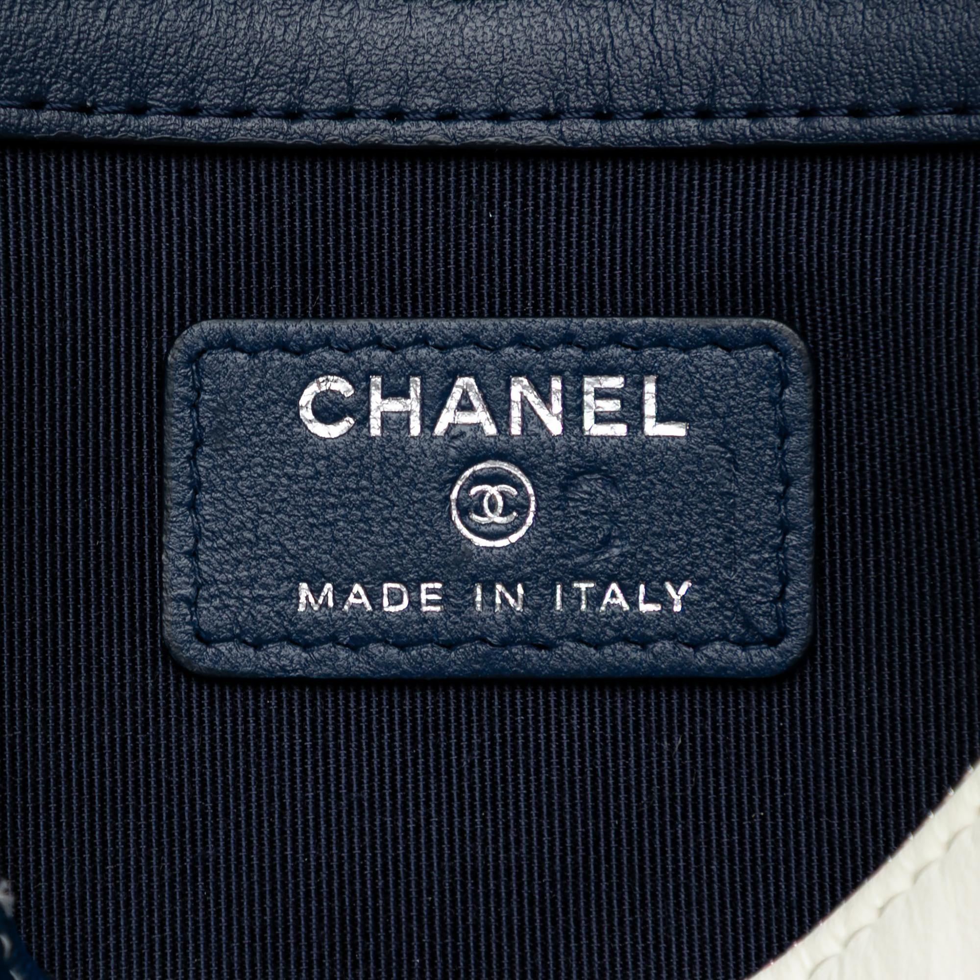 Chanel CC Lambskin Patchwork Tassel Clutch