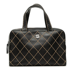 Chanel CC Lambskin Wild Stitch Handbag