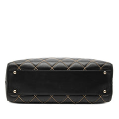 Chanel CC Lambskin Wild Stitch Handbag