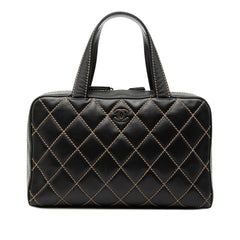 Chanel CC Lambskin Wild Stitch Handbag