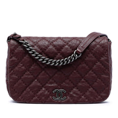 Chanel CC Quilted Calfskin Wild Stitch Full Flap
