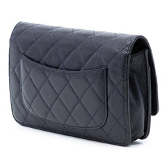 Chanel CC Quilted Caviar Wallet on Chain