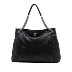 Chanel CC Quilted Lambskin Chain Shopping Tote