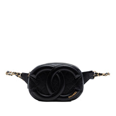 Chanel CC Quilted Lambskin Coco Midnight Camera Bag
