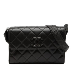 Chanel CC Quilted Lambskin Flap Crossbody
