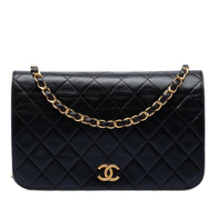 Chanel CC Quilted Lambskin Full Single Flap