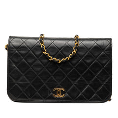 Chanel CC Quilted Lambskin Full Single Flap