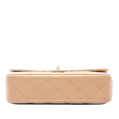 Chanel CC Quilted Lambskin Resin Chain Single Flap