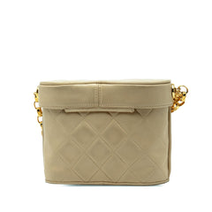 Chanel CC Quilted Lambskin Tassel Chain Vanity Bag