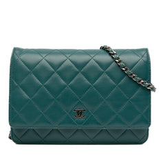 Chanel CC Quilted Lambskin Wallet On Chain