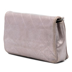 Chanel CC Quilted Metallic Lambskin Wallet On Chain