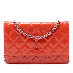 Chanel CC Quilted Patent Incognito Wallet On Chain