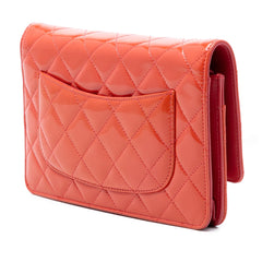 Chanel CC Quilted Patent Incognito Wallet On Chain