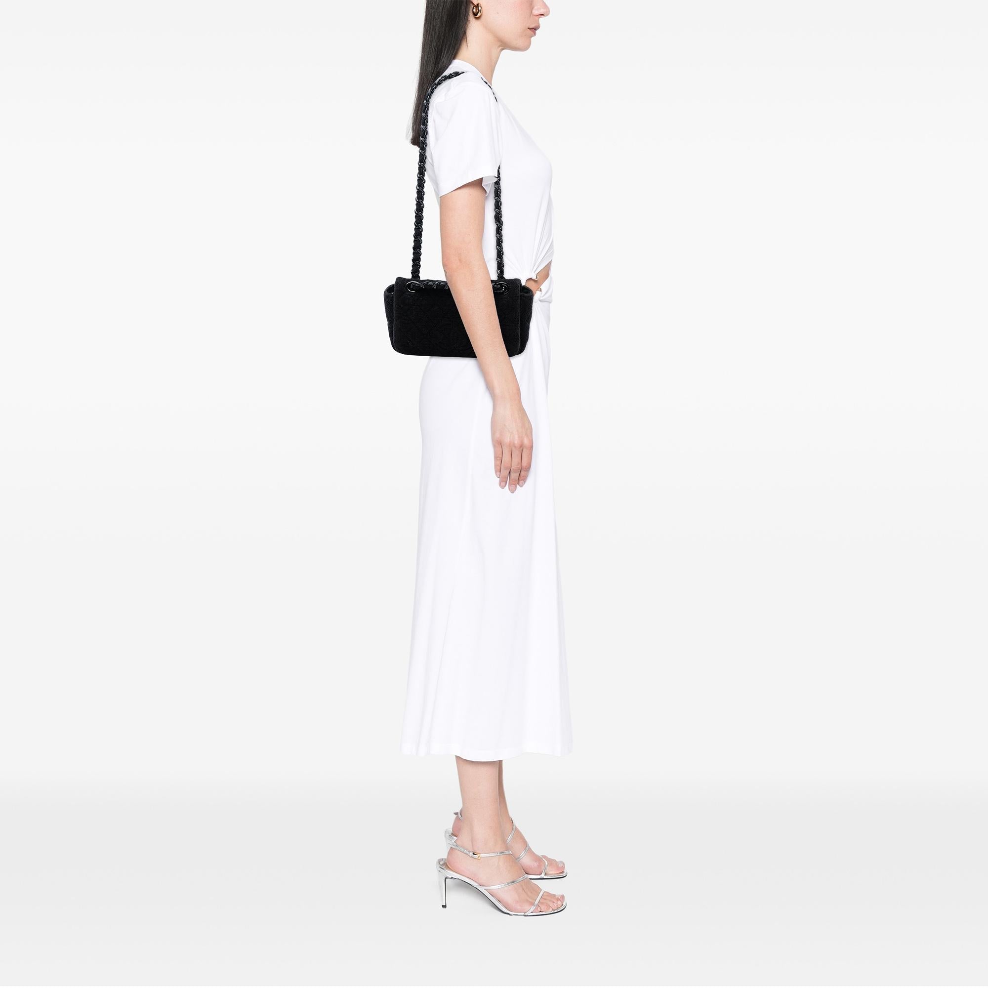 Chanel CC Quilted Terry Cloth Flap