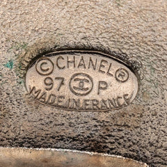 Chanel CC Silver Plated Clip on Earrings