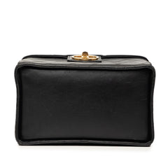 Chanel CC Stitched Calfskin Turnlock Vanity Case
