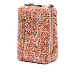 Chanel CC Tweed Chain Vertical Box Crossbody