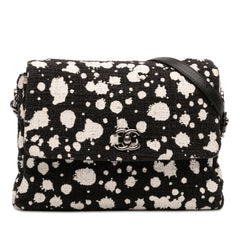 Chanel CC Tweed Paint Splatter Flap