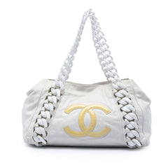 Chanel Calfskin Modern Chain Rhodoid East West Tote