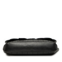 Chanel Camellia CC Choco Bar No 5 Lambskin Shoulder Bag