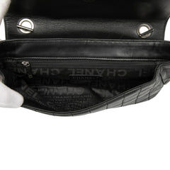 Chanel Camellia CC Choco Bar No 5 Lambskin Shoulder Bag
