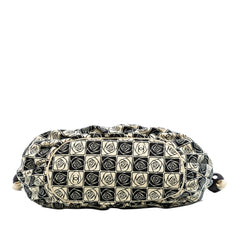 Chanel Camellia Canvas Coco Ball Tote