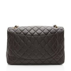 Chanel Caviar Leather Classic Maxi Single Flap Bag