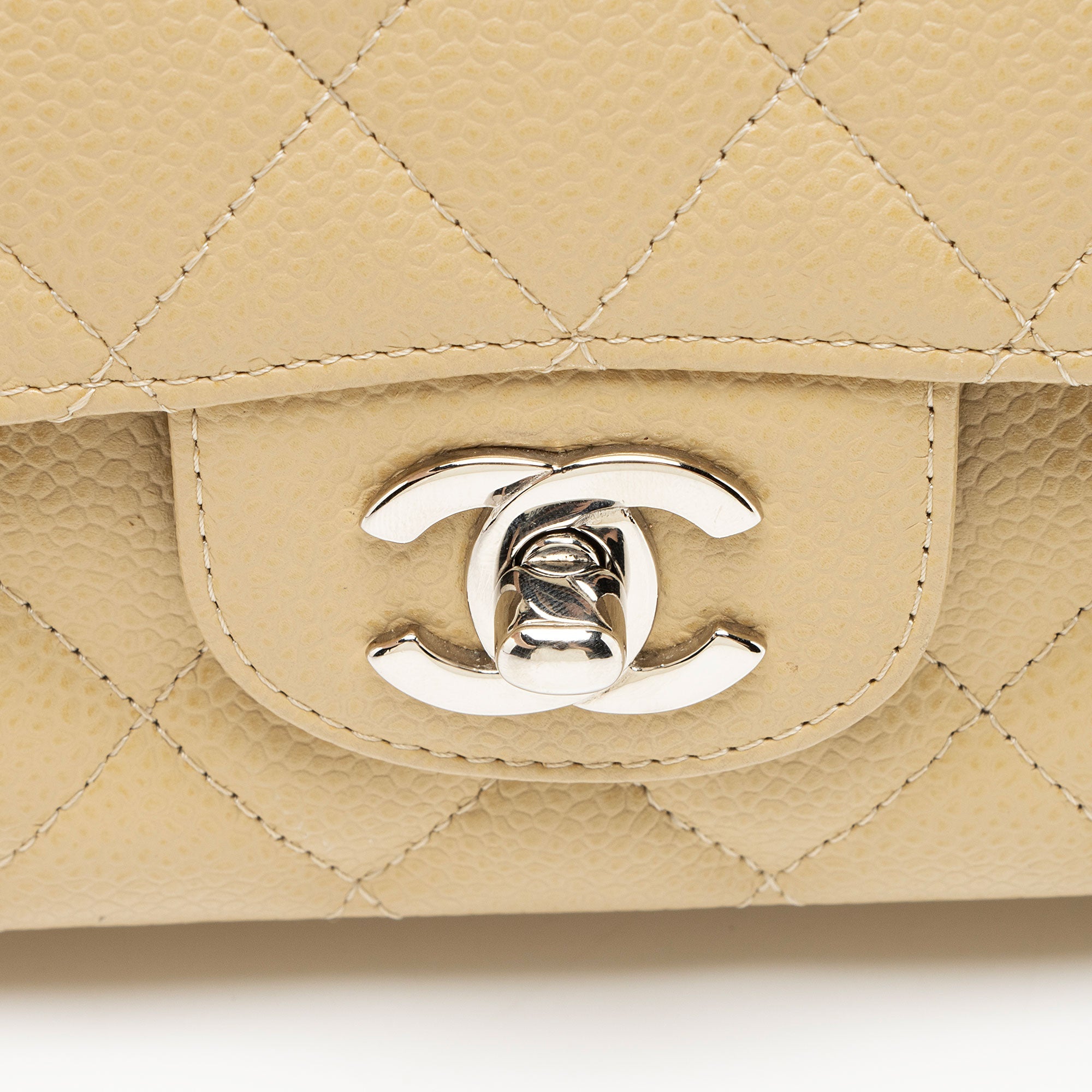 Chanel Caviar Leather Classic Medium Double Flap Bag