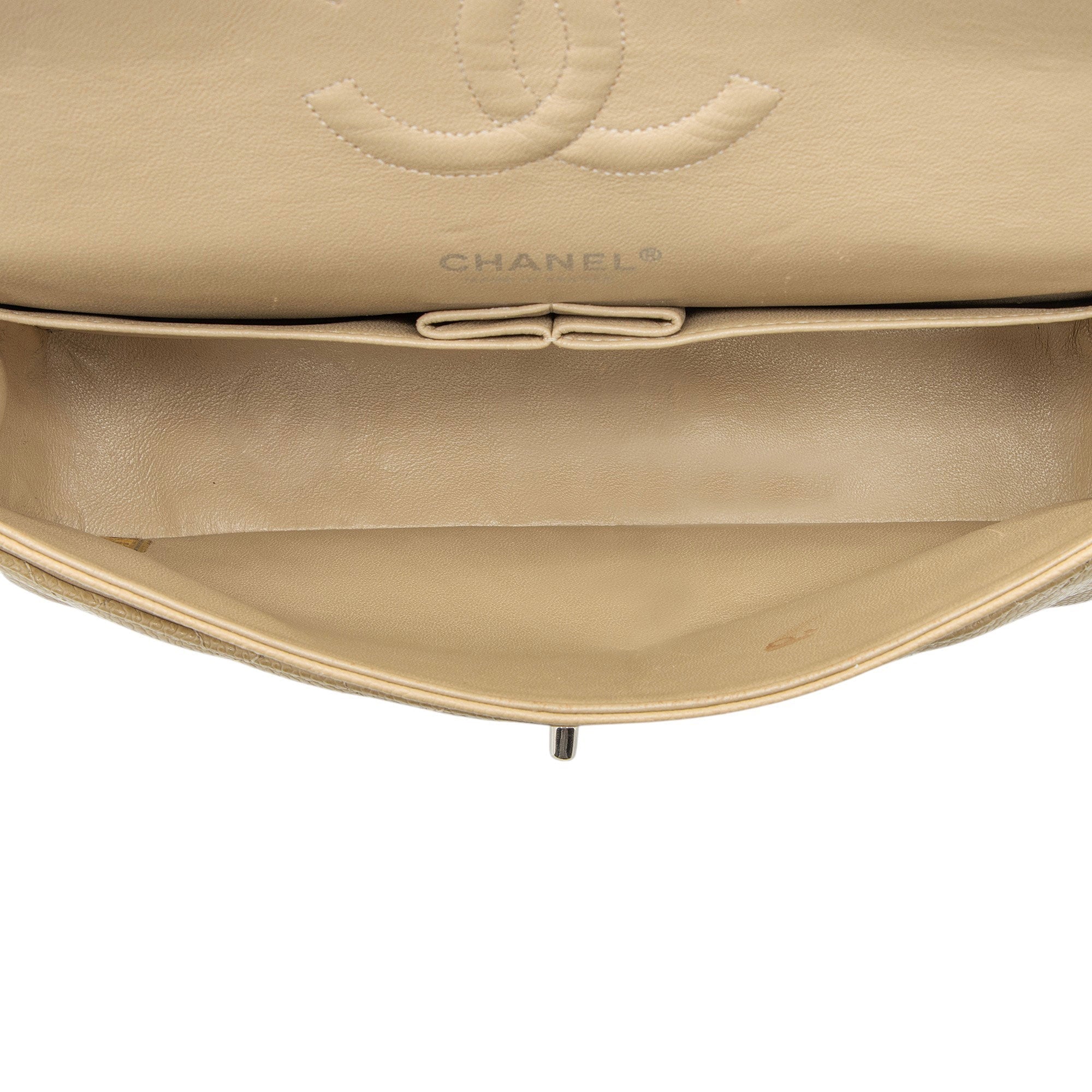 Chanel Caviar Leather Classic Medium Double Flap Bag