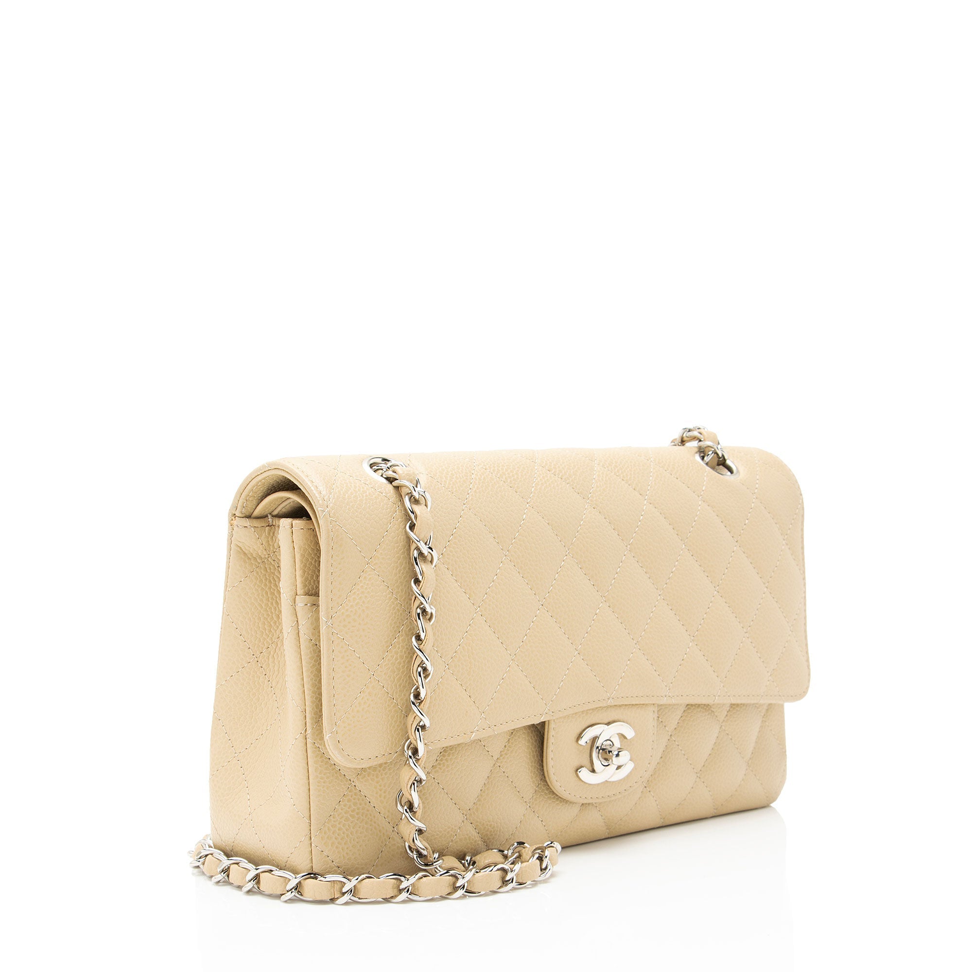 Chanel Caviar Leather Classic Medium Double Flap Bag