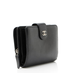 Chanel Caviar Leather L-Zip French Purse Wallet
