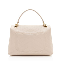 Chanel Chevron Calfskin Chic Small Top Handle