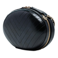 Chanel Chevron Stitched Calfskin La Pausa Evening Bag