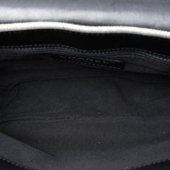 Chanel Choco Bar Canvas Camellia CC No. 5 Flap Handbag