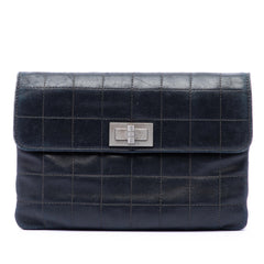 Chanel Choco Bar Lambskin Reissue 2.55 Flap Clutch
