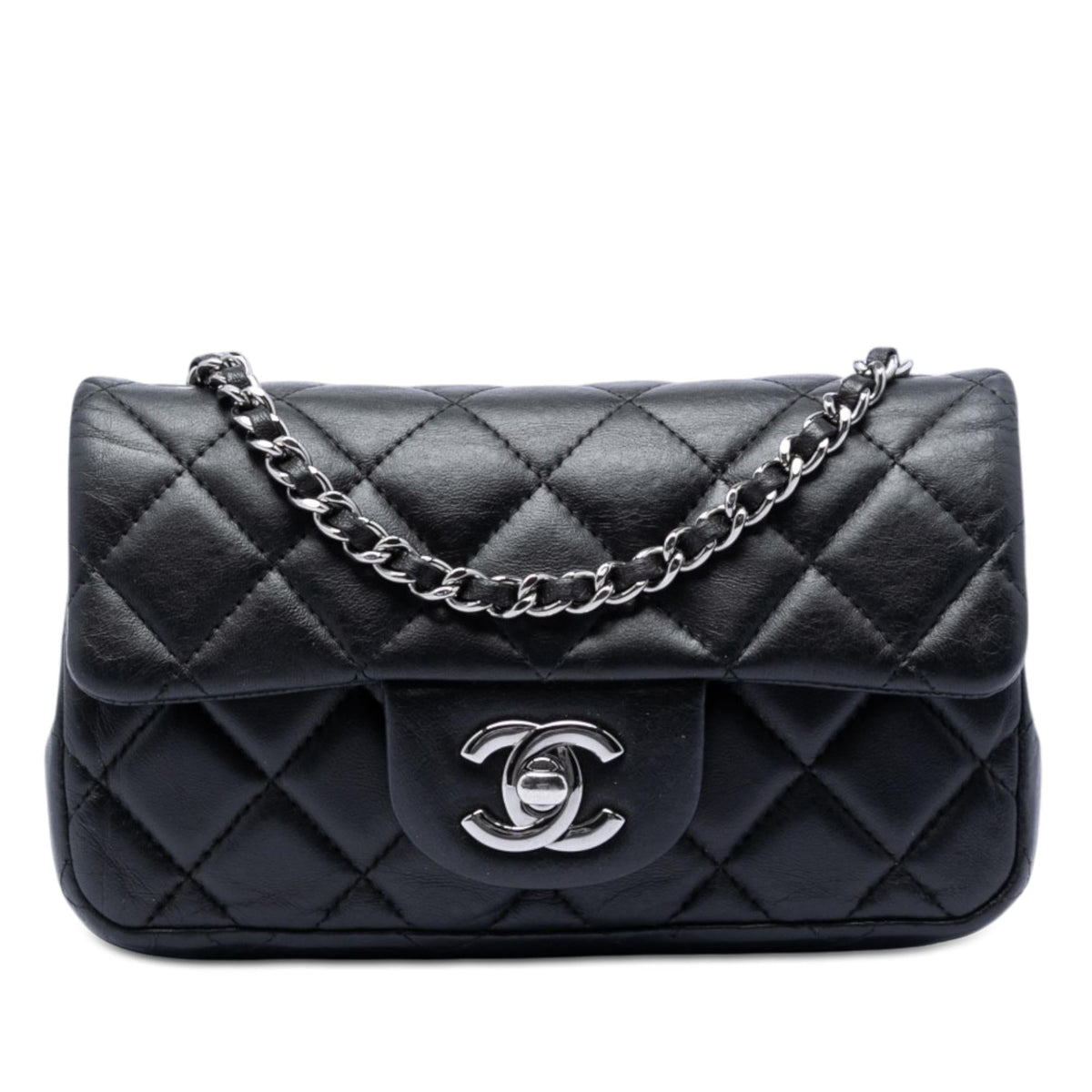 Chanel Extra Mini Rectangular Quilted Lambskin Flap